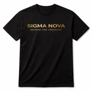 black cotton t-shirt for men 180 gsm sigma nova premium bio washed regular fit