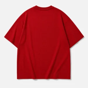 red french terry oversized t-shirt back side plain minimal design