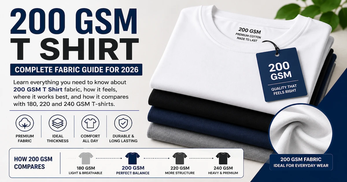 200 GSM T Shirt complete fabric guide