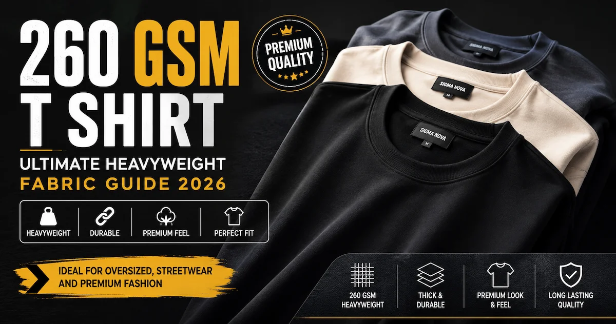 260 GSM T Shirt heavyweight fabric guide 2026